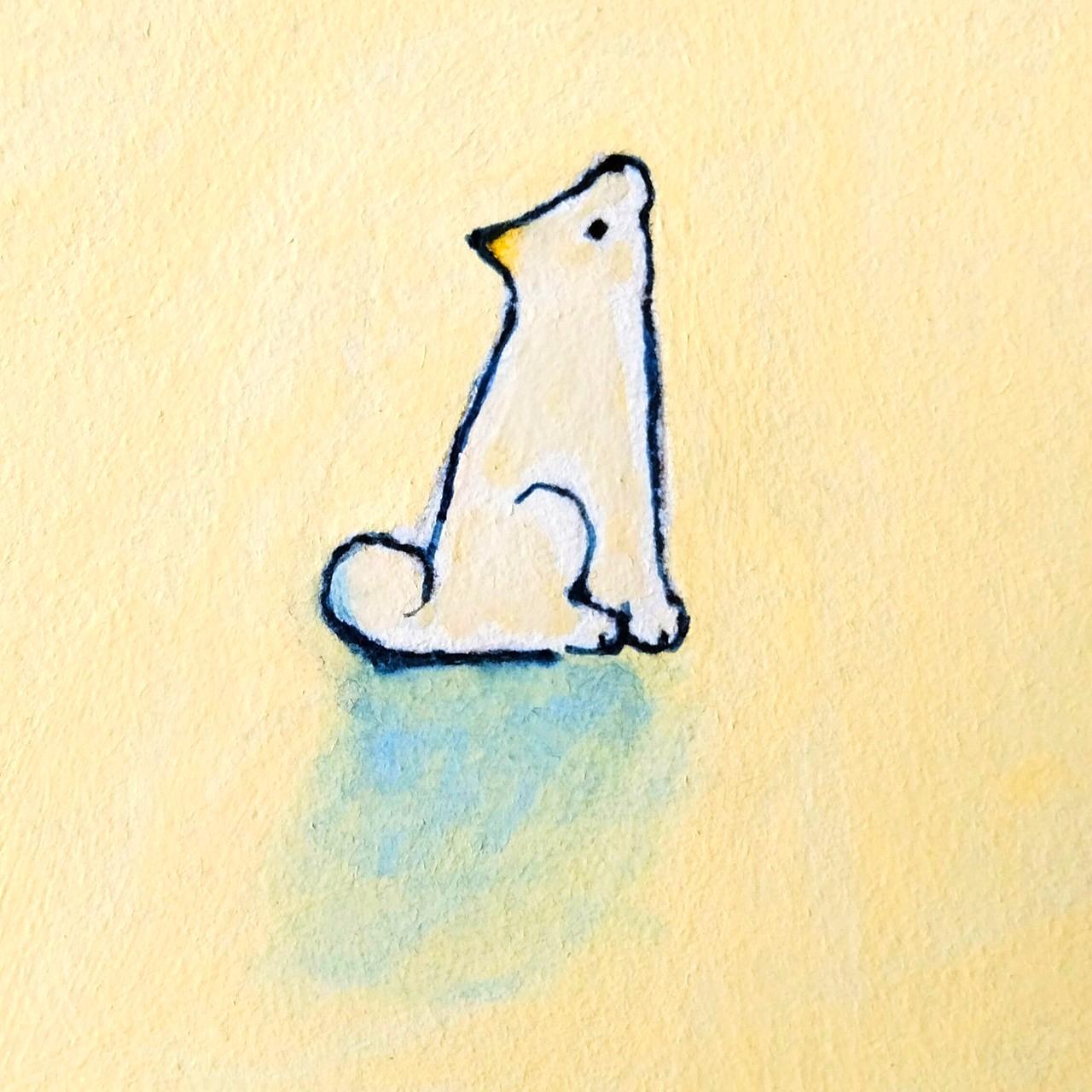 風景画｜原画「夕暮れの公園で」イラスト　水彩　絵画　一点物　※四つ切りサイズ額縁入り | 5枚目